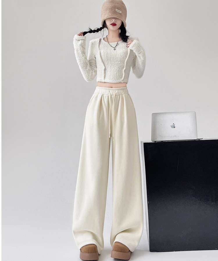 Drape Casual pants loose wide leg pants for women