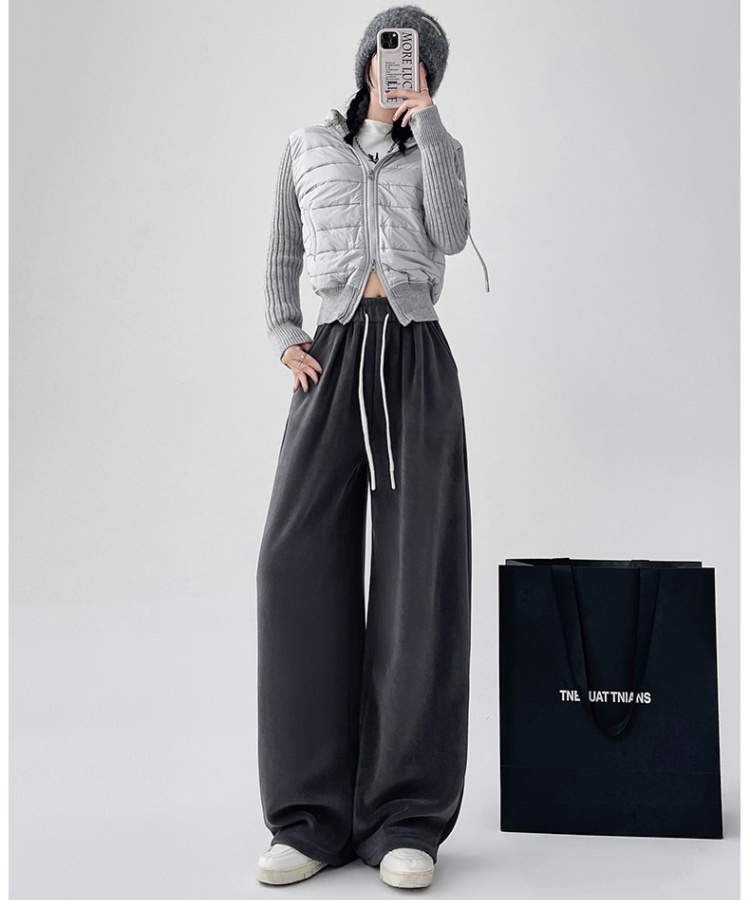 Drape Casual pants loose wide leg pants for women