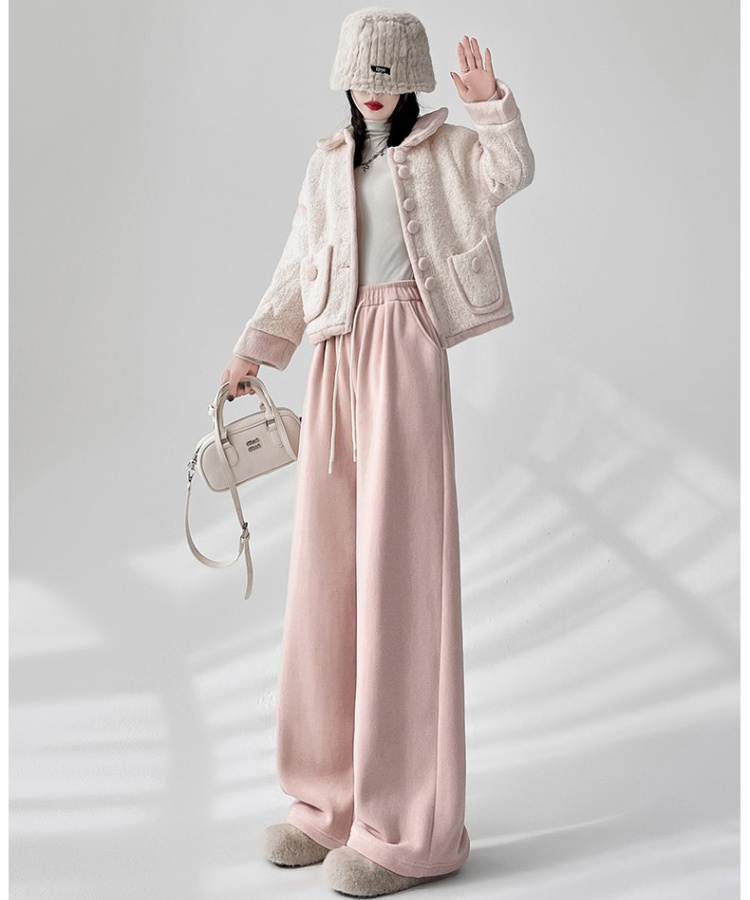 Drape Casual pants loose wide leg pants for women