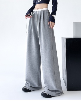 Spring loose sweatpants Casual wide leg pants for women