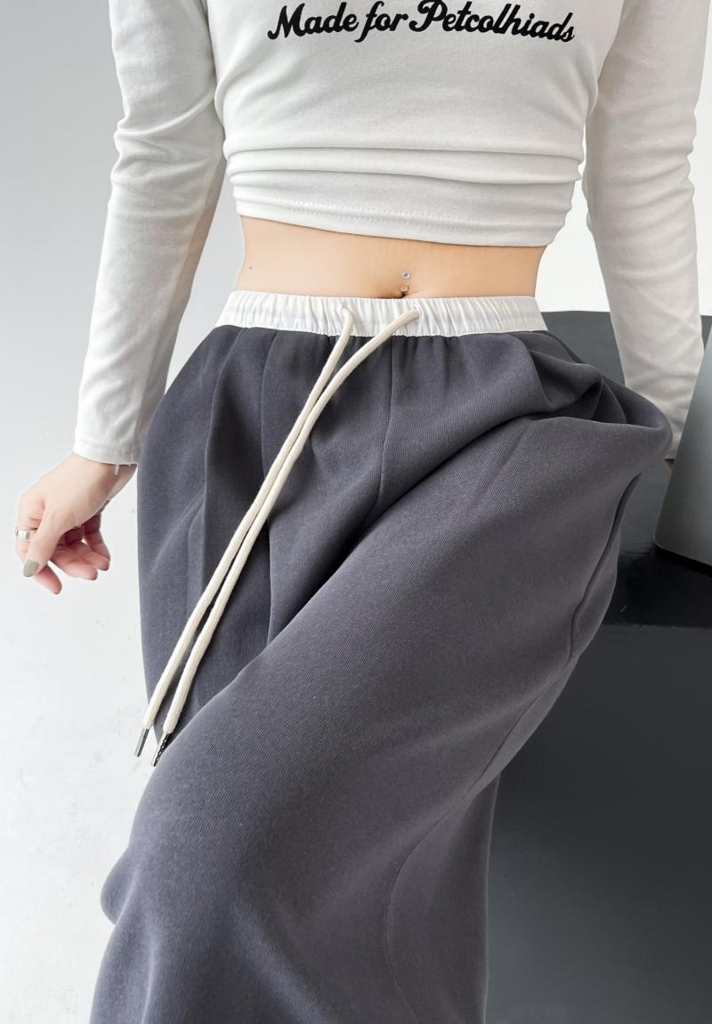 Spring loose sweatpants Casual wide leg pants for women