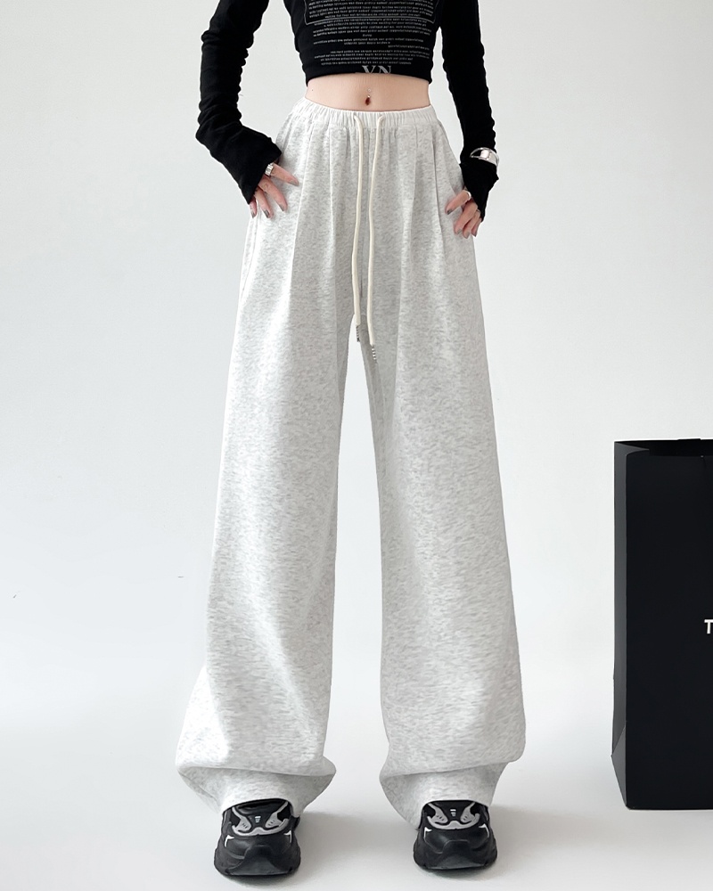 Spring loose sweatpants Casual wide leg pants for women