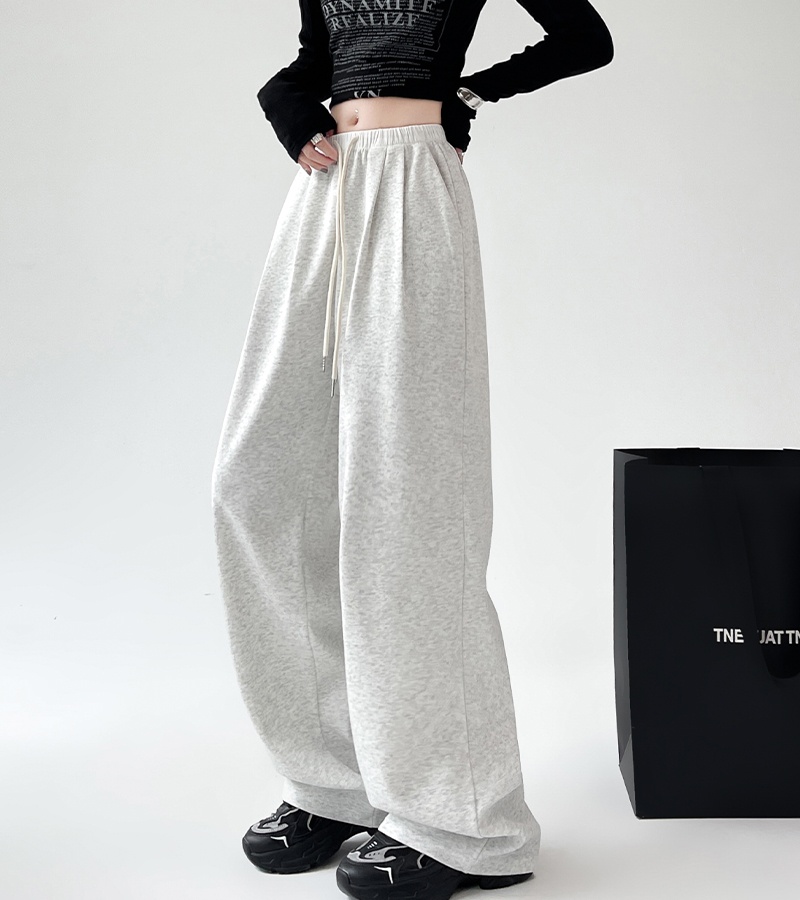 Spring loose sweatpants Casual wide leg pants for women