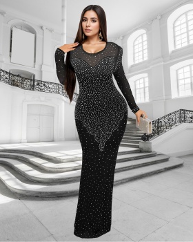 Fashion rhinestone European style sexy dress for women