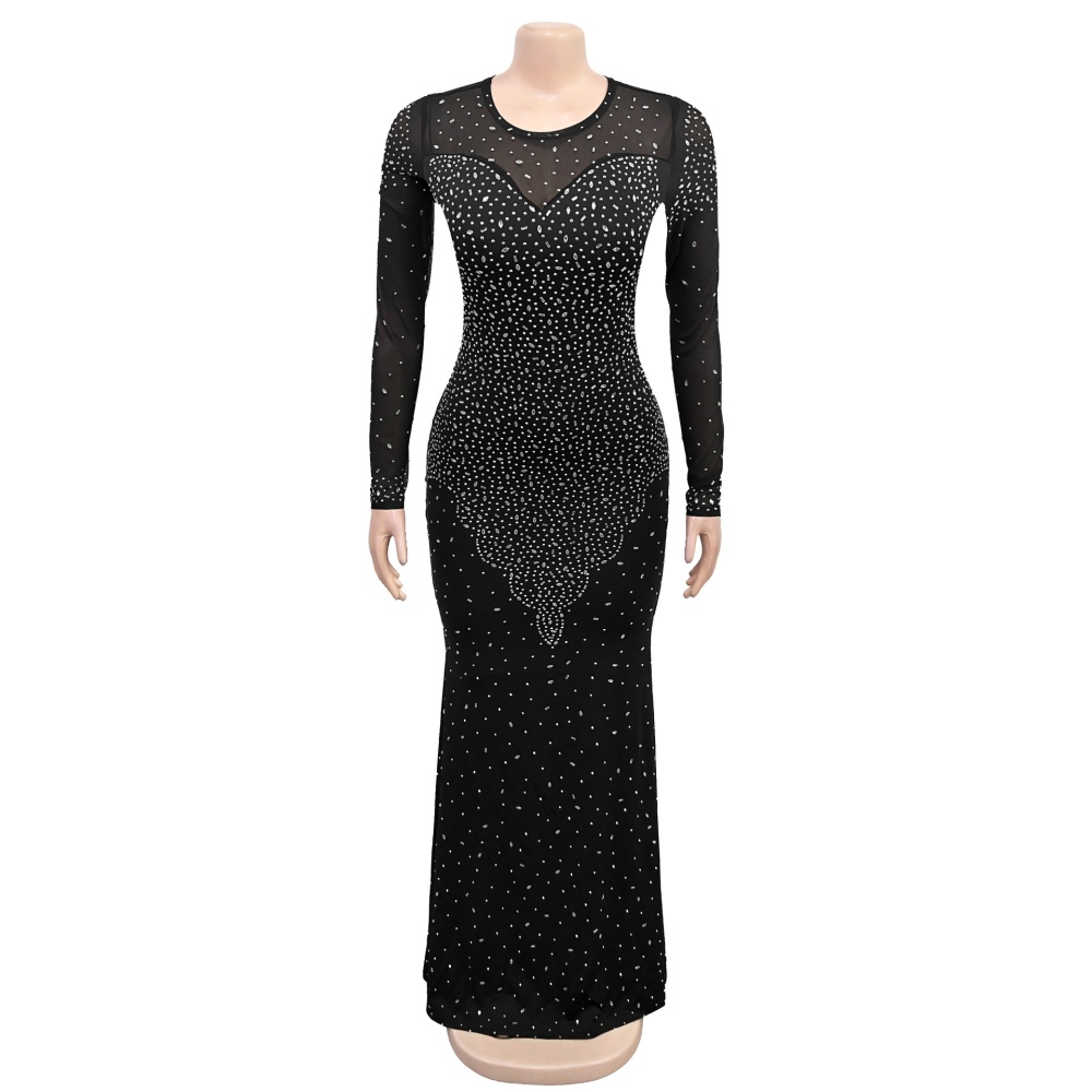 Fashion rhinestone European style sexy dress for women