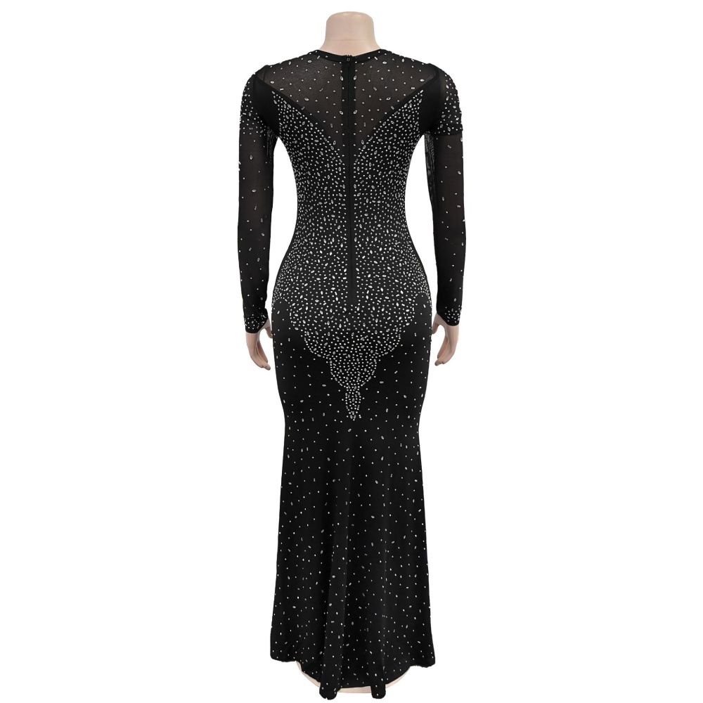 Fashion rhinestone European style sexy dress for women