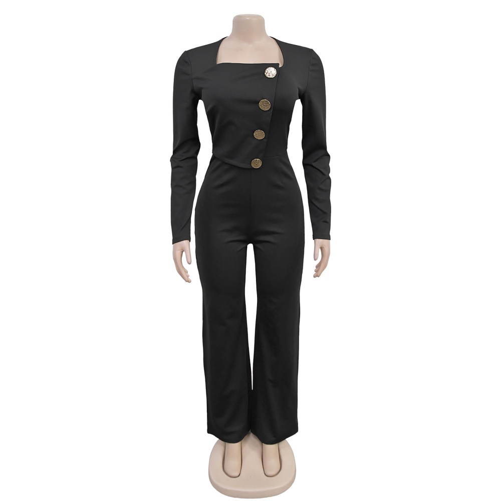 European style jumpsuit slim long pants for women