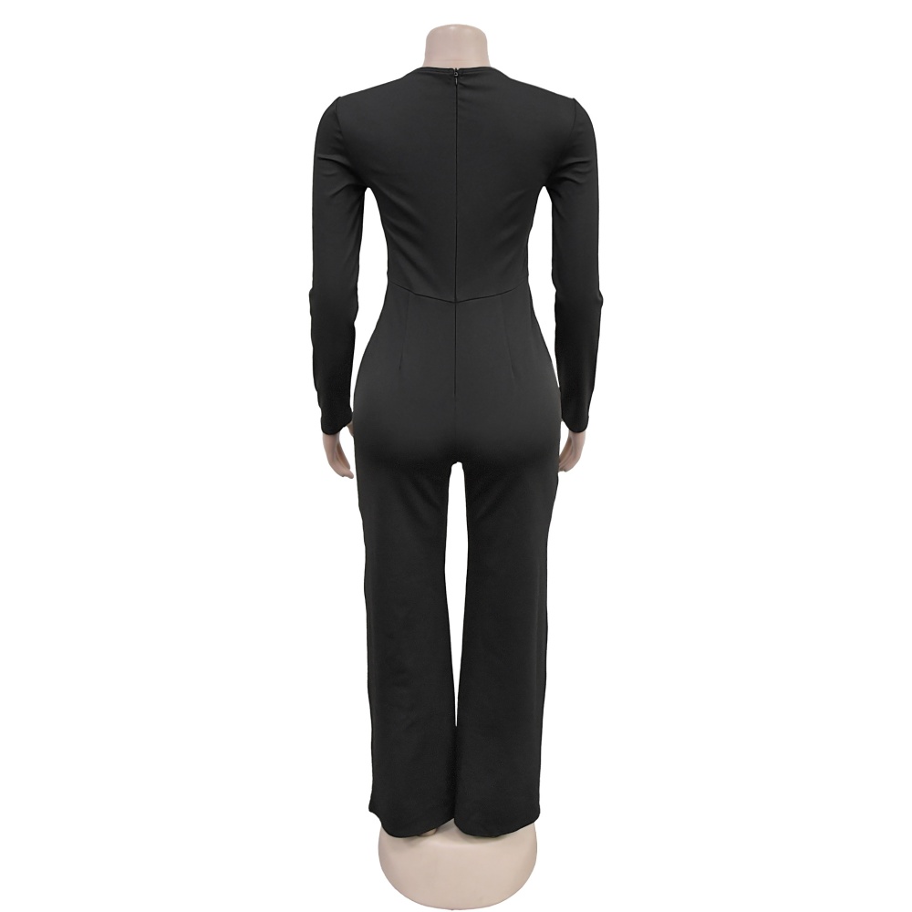 European style jumpsuit slim long pants for women