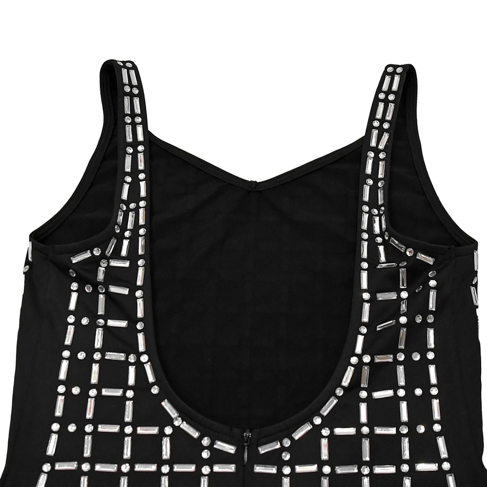 Sling European style rhinestone sexy dress for women