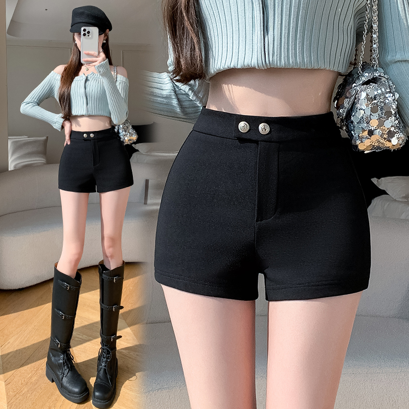 Korean style spicegirl package hip elasticity sexy shorts for women