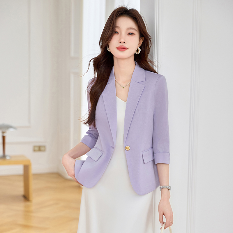 Fashion profession business suit simple white coat