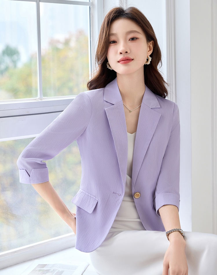 Fashion profession business suit simple white coat