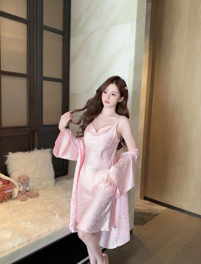 Sling nightgown homewear pajamas 2pcs set for women