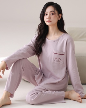 Cotton pullover homewear wears outside pajamas a set for women