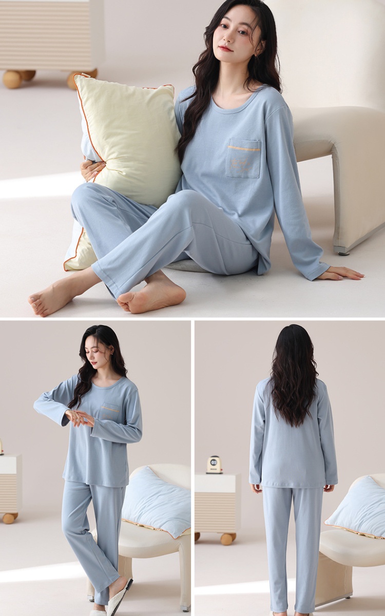 Cotton pullover homewear wears outside pajamas a set for women