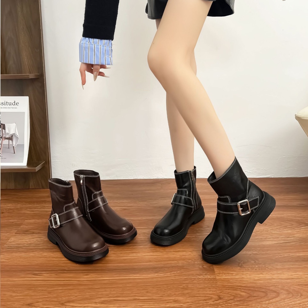 Side zipper women's boots winter boots for women