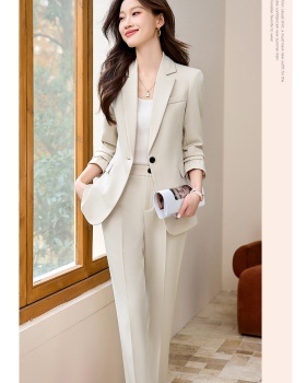 Profession gray suit pants spring business suit 2pcs set