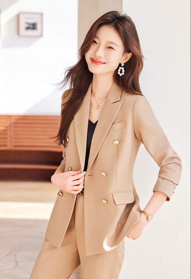 Temperament coat autumn business suit 2pcs set for women