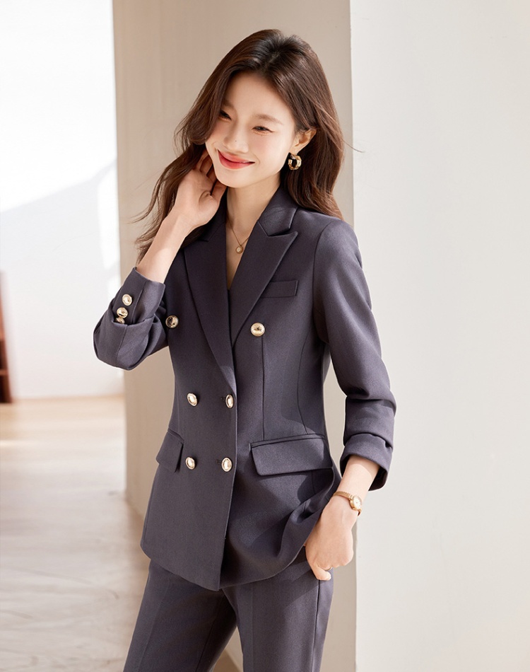 Temperament coat autumn business suit 2pcs set for women