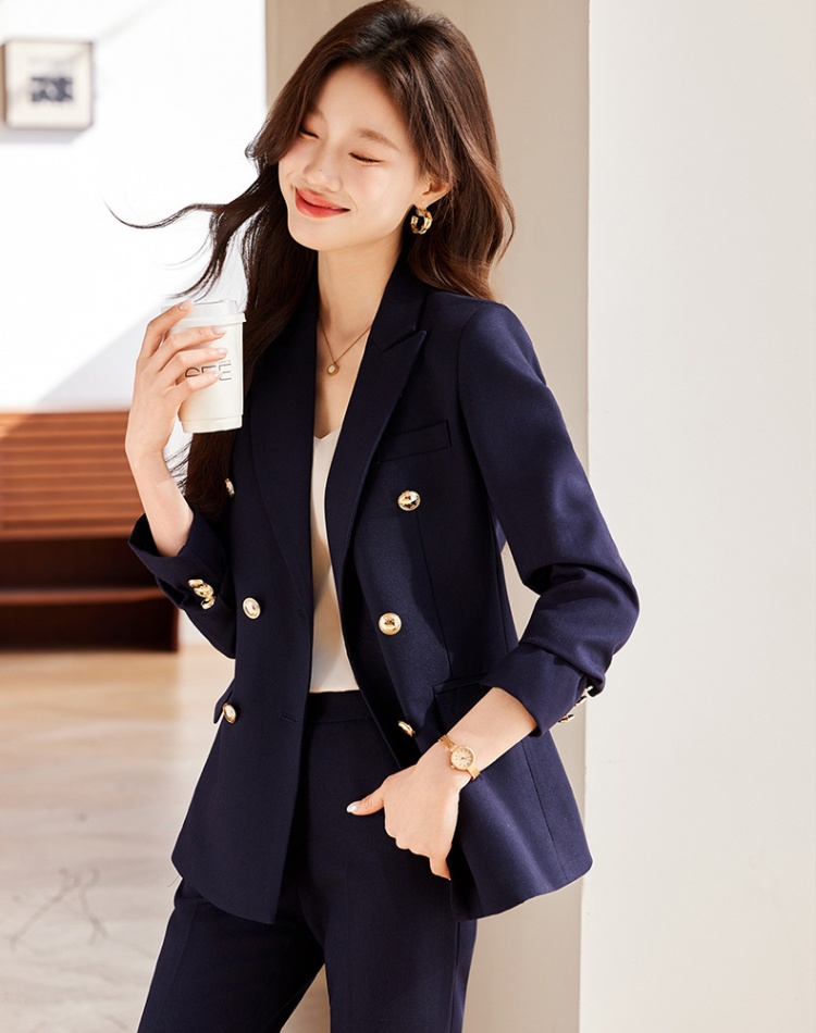 Temperament coat autumn business suit 2pcs set for women