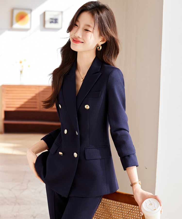 Temperament coat autumn business suit 2pcs set for women