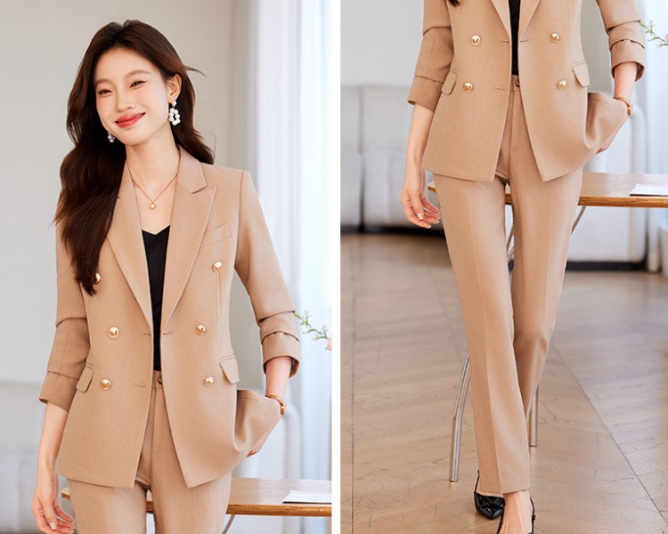 Temperament coat autumn business suit 2pcs set for women