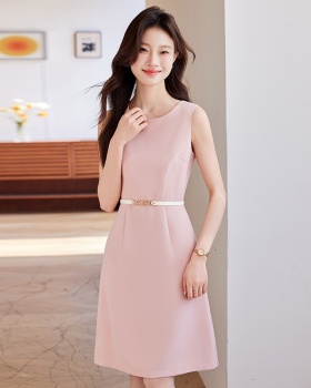 Sleeveless show young temperament ladies dress for women