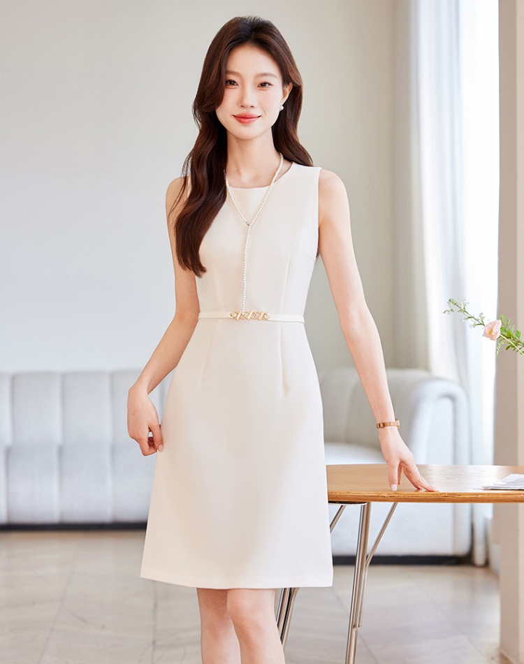 Sleeveless show young temperament ladies dress for women