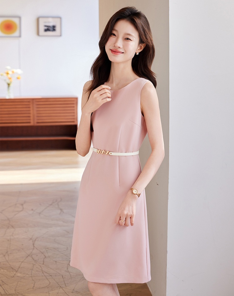 Sleeveless show young temperament ladies dress for women