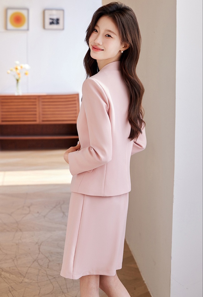 Temperament coat show young business suit 2pcs set