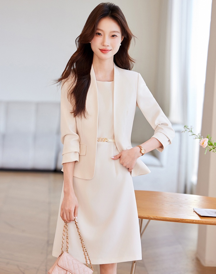 Temperament coat show young business suit 2pcs set