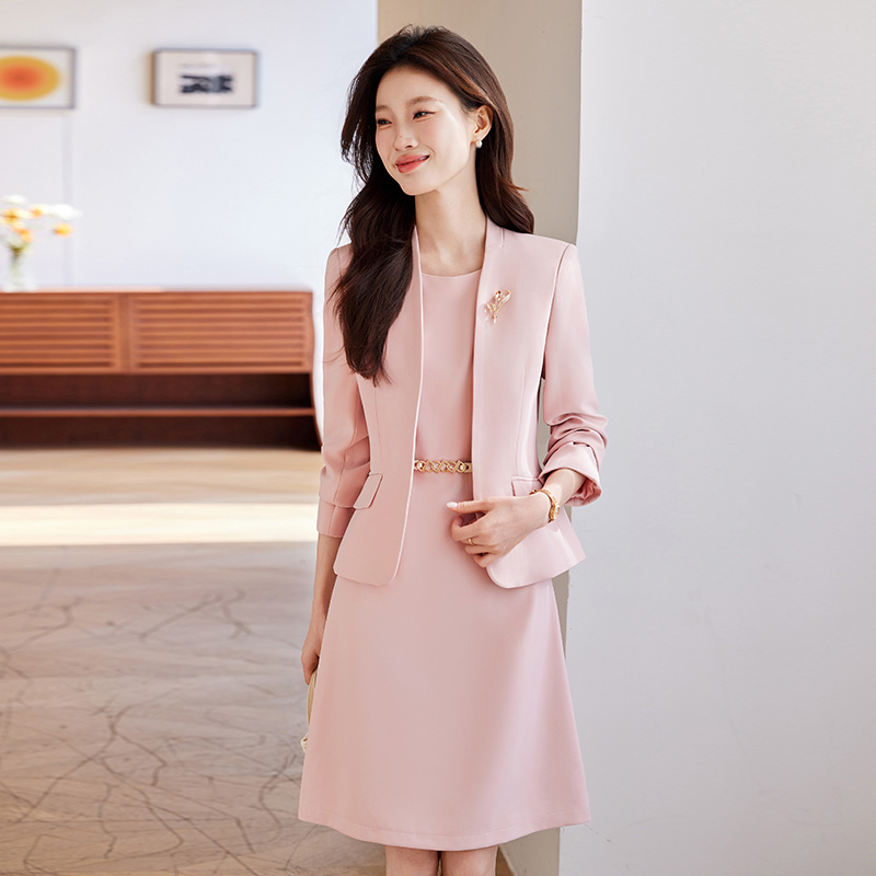 Temperament coat show young business suit 2pcs set