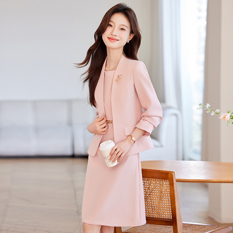 Temperament coat show young business suit 2pcs set