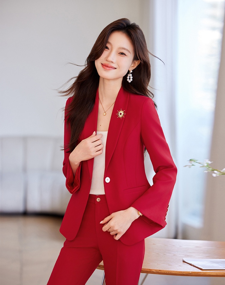 Casual profession temperament business suit 2pcs set