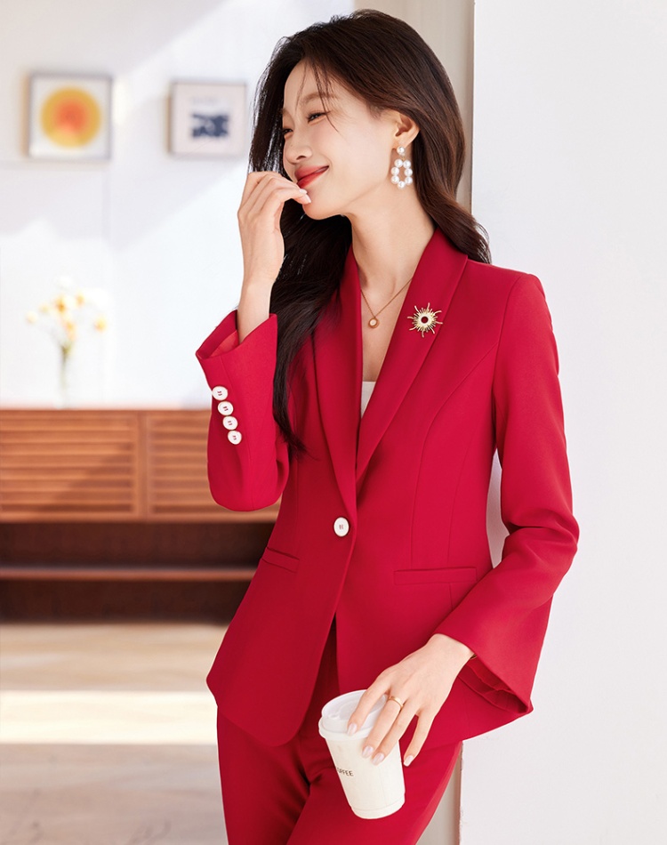 Casual profession temperament business suit 2pcs set