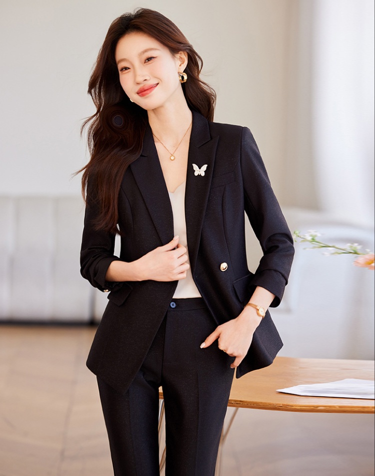 Temperament coat commuting business suit 2pcs set