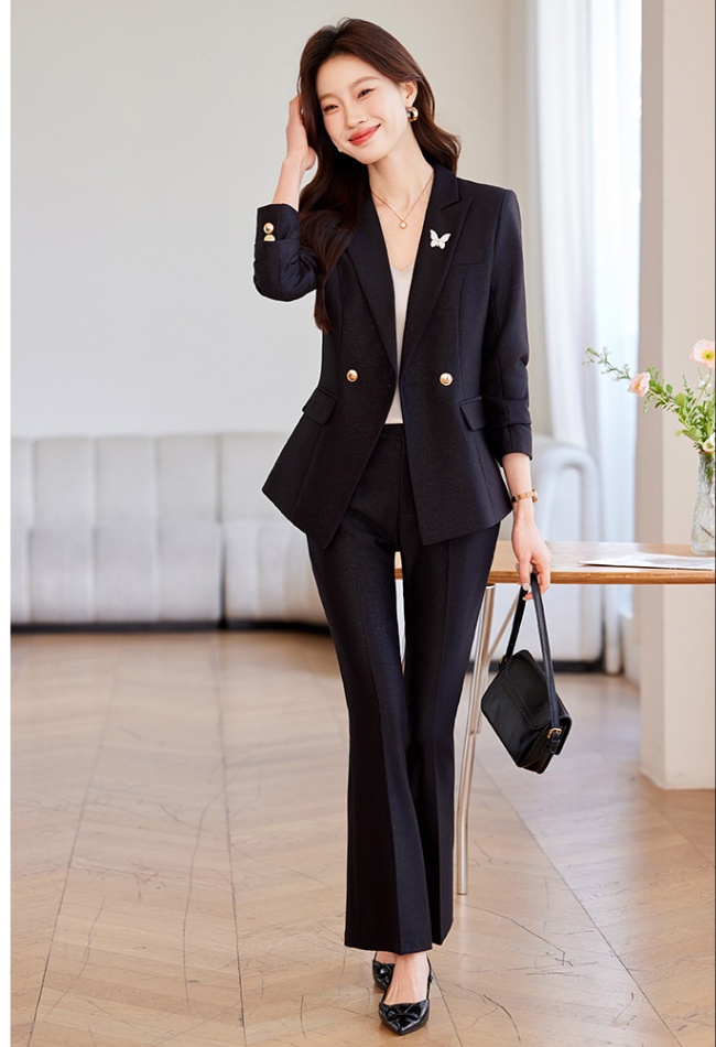 Temperament coat commuting business suit 2pcs set