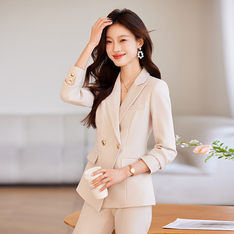 Temperament coat commuting business suit 2pcs set