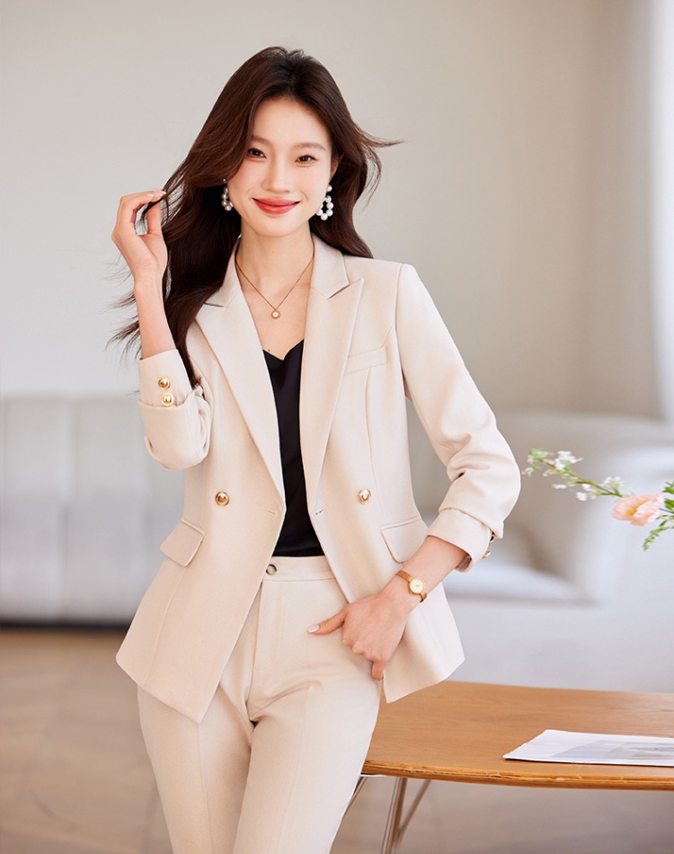 Temperament coat commuting business suit 2pcs set