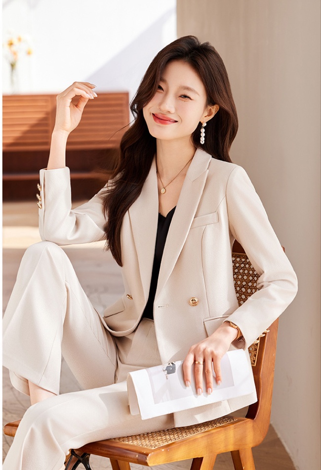 Temperament coat commuting business suit 2pcs set