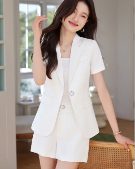 Summer business suit shorts 2pcs set for women