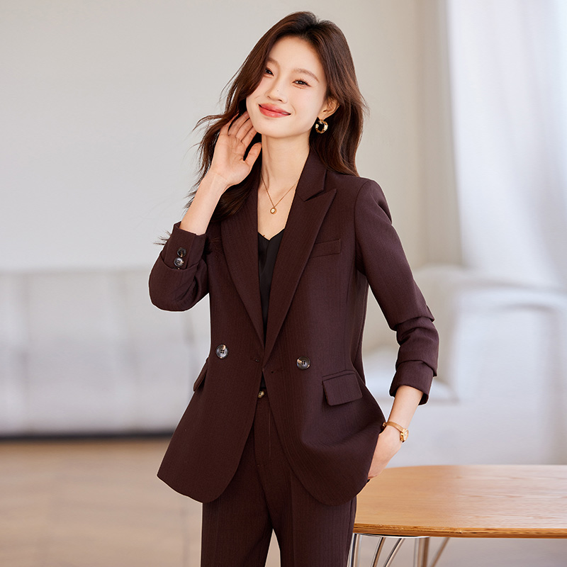 Spring and autumn business suit coat 2pcs set for women