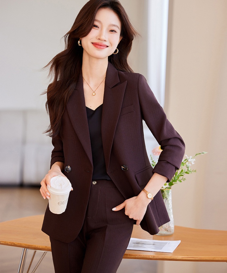 Spring and autumn business suit coat 2pcs set for women