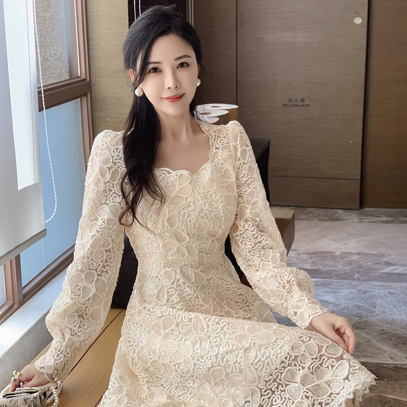 Fashion embroidery dress spring formal dress for women