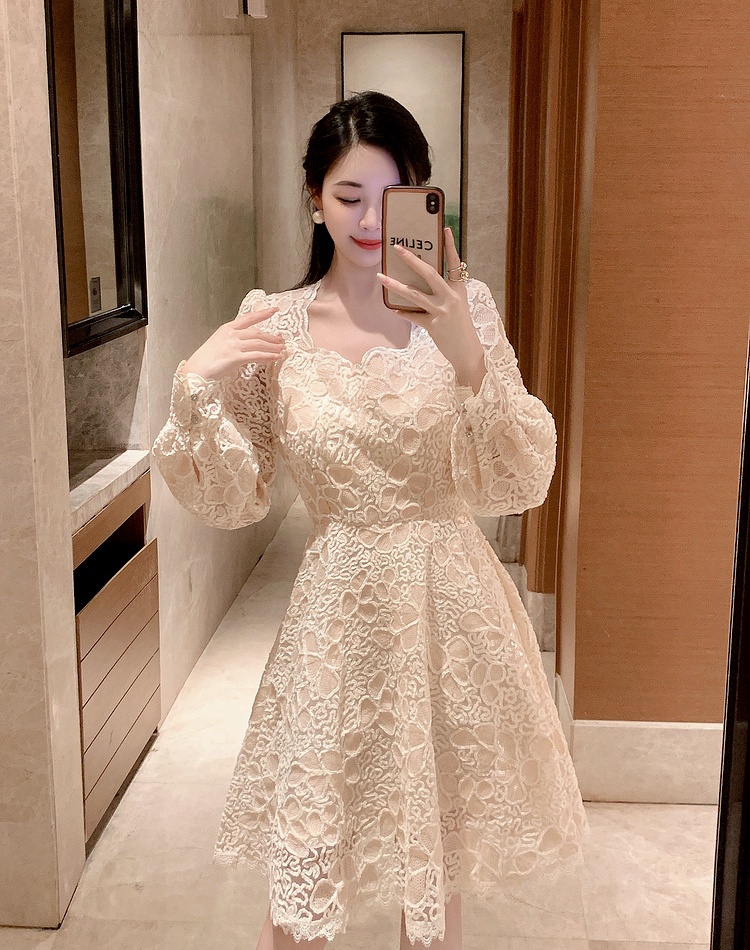 Fashion embroidery dress spring formal dress for women