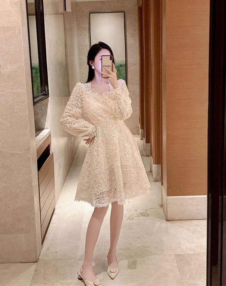 Fashion embroidery dress spring formal dress for women