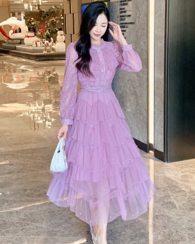 Long sleeve spring slim fashion dress