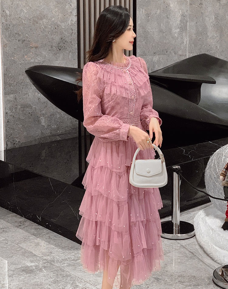 Long sleeve spring slim fashion dress