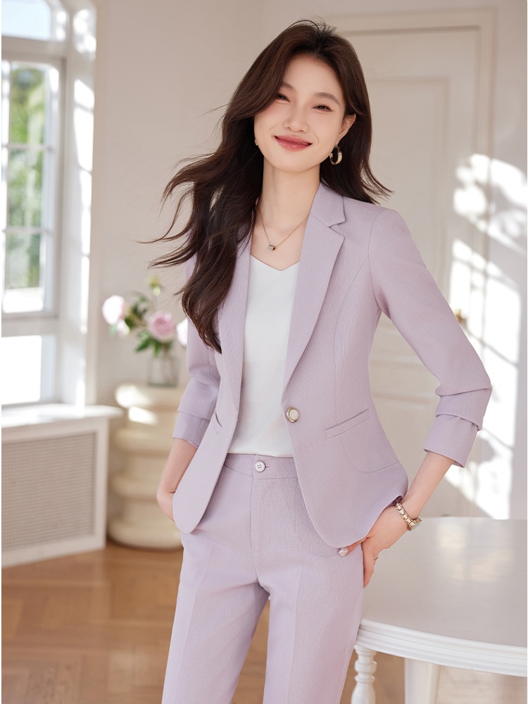 Casual business suit all-match suit pants 2pcs set for women