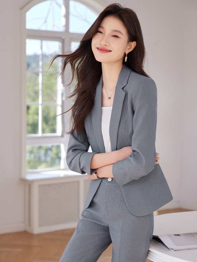 Casual business suit all-match suit pants 2pcs set for women